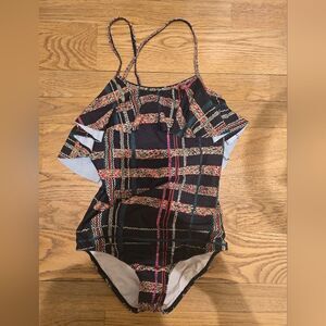 Hermoza Sandra One-Piece With Ruffle One Of A Kind Sz 12